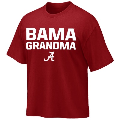 Alabama Crimson Tide T-Shirt - Weezabi - Ladies - Bama Grandma - Crimson