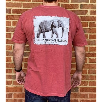 Alabama Crimson Tide T-Shirt - University of Alabama - Pocket - Comfort Colors - Crimson