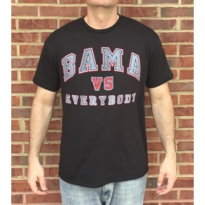 Alabama Crimson Tide T-Shirt - Bama vs Everybody - Black