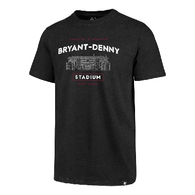 Alabama Crimson Tide T-Shirt - 47 Brand - Home Of The Bryant Denny Stadium - Football - Stadium - Black