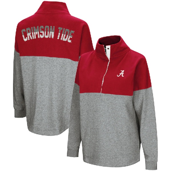 Alabama Crimson Tide Colosseum Womens Breakthrough Two-Snap Pullover Jacket