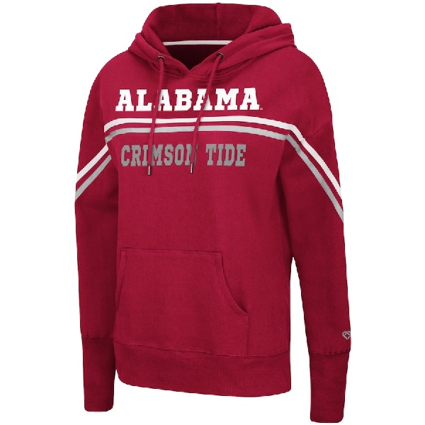 Alabama Crimson Tide Colosseum Womens Meemaw Pullover Hoodie Crimson