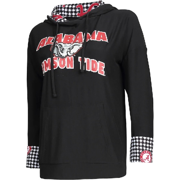Alabama Crimson Tide Concepts Sport Womens Fairway Houndstooth Pullover Hoodie