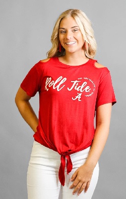 Alabama Crimson Tide T-Shirt - Bows And Arrows - Ladies - The University of Alabama Roll Tide - Crimson
