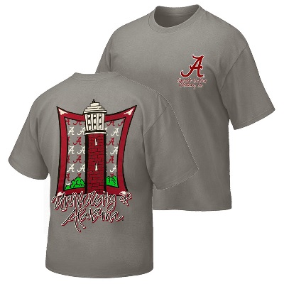 Alabama Crimson Tide T-Shirt - Ladies - University of Alabama - Grey