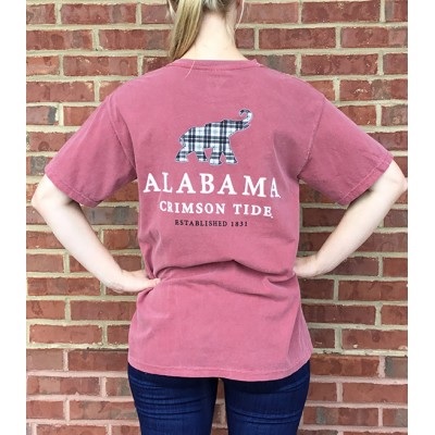 Alabama Crimson Tide T-Shirt - Pocket - Comfort Colors - Crimson