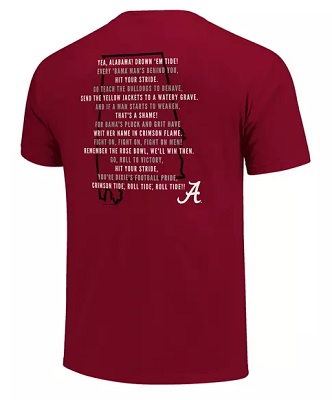 Alabama Crimson Tide T-Shirt - Image One - Crimson