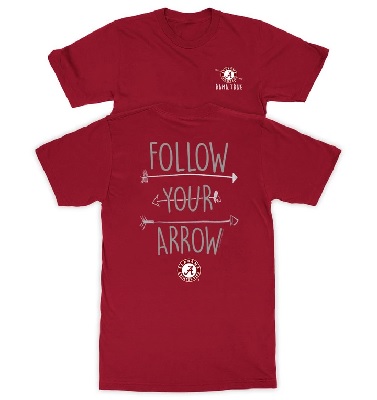 Alabama Crimson Tide T-Shirt - New World Graphics - Ladies - Follow Your Arrow - Crimson
