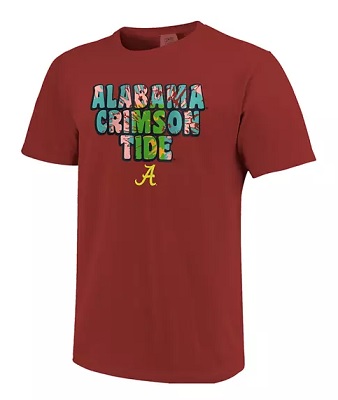 Alabama Crimson Tide T-Shirt - Image One - Ladies - Comfort Colors - Crimson