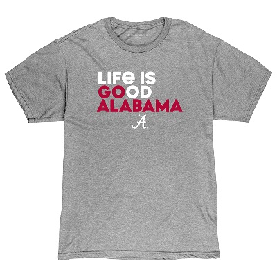 Alabama Crimson Tide T-Shirt - Life Is Good - Grey