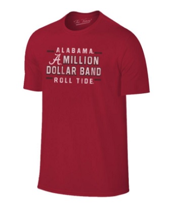 Alabama Crimson Tide T-Shirt - The Victory - Million Dollar Band Roll Tide - Crimson