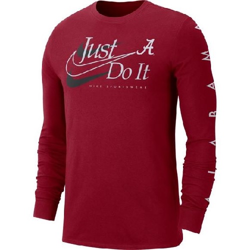 Alabama Crimson Tide Nike Mens JDI Just Do It Long Sleeve T-Shirt
