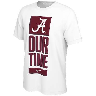 Alabama Crimson Tide T-Shirt - Nike - Our Time - White