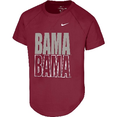 Alabama Crimson Tide T-Shirt - Nike - Youth/Kids - Bama Bama - Crimson