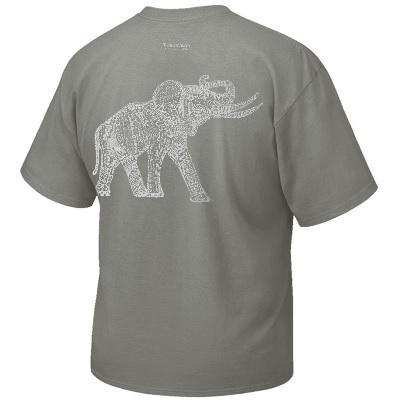 Alabama Crimson Tide T-Shirt - Tuskwear - Pocket - Comfort Colors - Grey