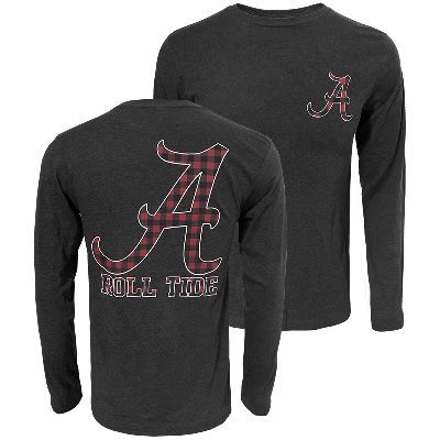 Alabama Crimson Tide T-Shirt - Campus Collection - Roll Tide - Long Sleeve - Grey