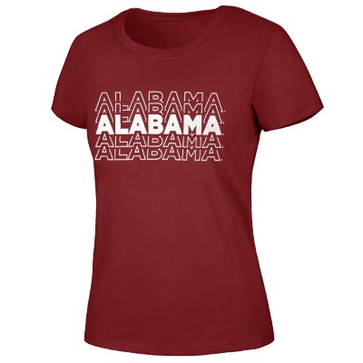 Alabama Crimson Tide T-Shirt - Ladies - Scoop - Crimson