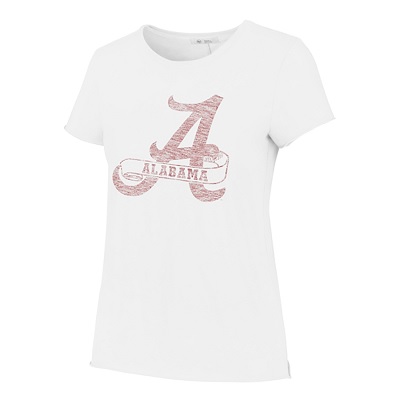 Alabama Crimson Tide T-Shirt - 47 Brand - Ladies - White