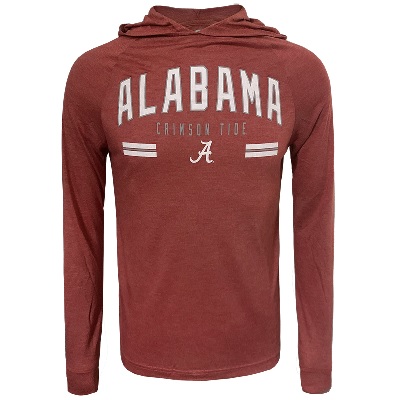 Alabama Crimson Tide T-Shirt - Colosseum - Hoodie - Long Sleeve - Crimson