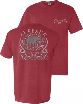 Alabama Crimson Tide T-Shirt - Ladies - Comfort Colors - Crimson
