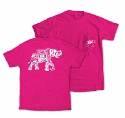 Alabama Crimson Tide T-Shirt - Ladies - Pocket - Comfort Colors - Pink