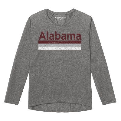 Alabama Crimson Tide T-Shirt - Ladies - Long Sleeve - Grey