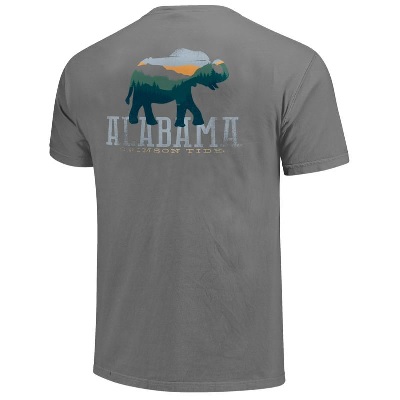 Alabama Crimson Tide T-Shirt - Image One - Mountains - Comfort Colors - Grey