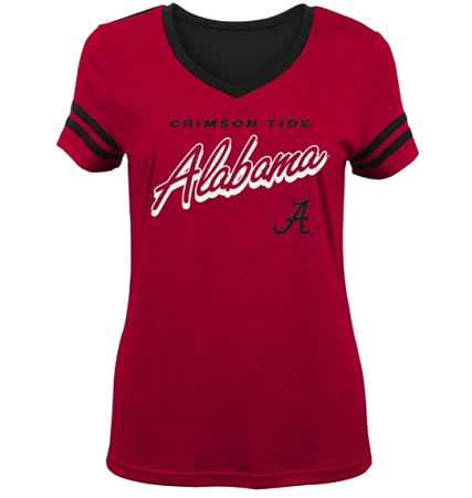 Alabama Crimson Tide T-Shirt - Outerstuff - Youth/Kids - V-Neck - Crimson