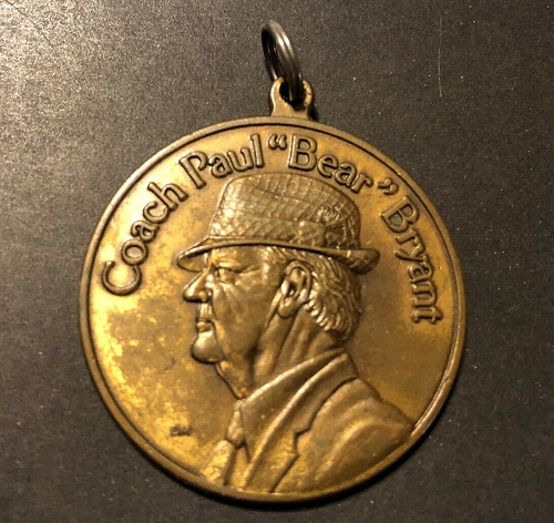 Alabama Paul Bear Bryant Vintage Pendant  Key Fob I Aint Nothing But A Winner