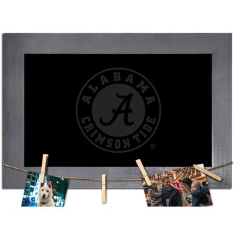 Alabama Crimson Tide 11 x 19 Blank Chalkboard with Frame & Clothespins Sign