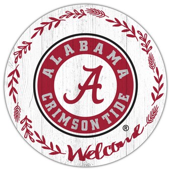 Alabama Crimson Tide 12 Welcome Circle Sign