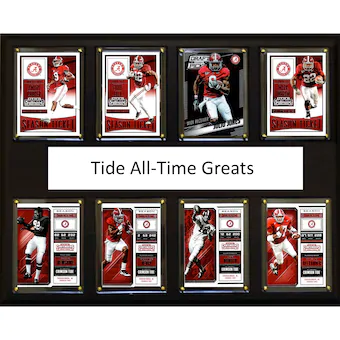 Alabama Crimson Tide 12 x 15 All Time Greats Plaque