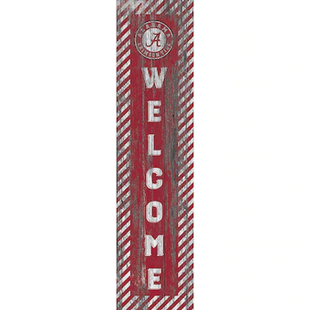 Alabama Crimson Tide 12 x 48 Door Leaner Welcome Sign
