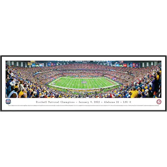 Alabama Crimson Tide 13 x 40 2012 BCS National Championship Stadium Standard Frame Panorama