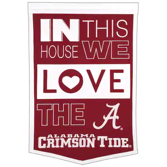 Alabama Crimson Tide 15 x 24 Home Banner Crimson White