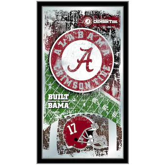 Alabama Crimson Tide 15 x 26 Football Mirror