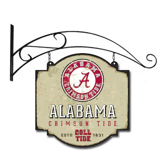 Alabama Crimson Tide 16 x 16 Tavern Sign Cream