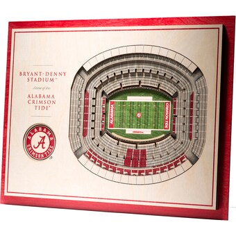 Alabama Crimson Tide 17 x 13 5 Layer StadiumViews 3D Wall Art