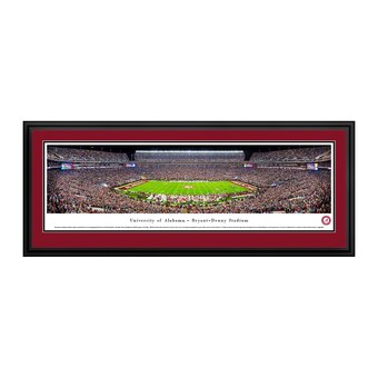 Alabama Crimson Tide 18 x 44 Deluxe Frame Panorama Wall Art