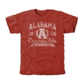 Alabama Crimson Tide T-Shirt - Fanatics Brand - 1965 National Champions - Football - Crimson