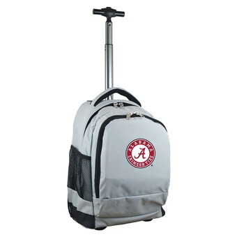 Alabama Crimson Tide 19 Premium Wheeled Backpack Gray
