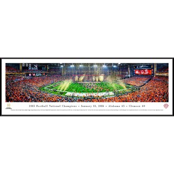 Alabama Crimson Tide 2015 College Football Playoff National Champions 4025 x 1375 University of Phoenix Stadium Standard Framed Panoramic Photo
