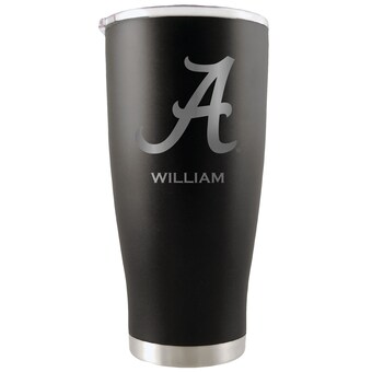 Alabama Crimson Tide 20oz Personalized Etched Tumbler Black