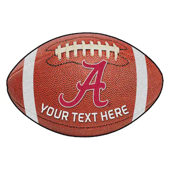 Alabama Crimson Tide 22 x 35 Personalized Football Mat