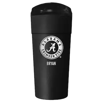 Alabama Crimson Tide 24oz Personalized Stealth Travel Tumbler Black