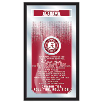 Alabama Crimson Tide 26 x 15 Fight Song Mirror