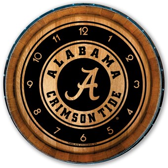 Alabama Crimson Tide 27 Barrelhead Clock