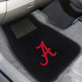 Alabama Crimson Tide 2 Piece Embroidered Car Mat Set