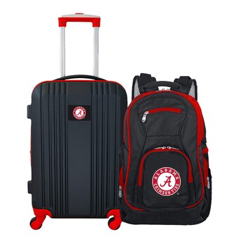 Alabama Crimson Tide 2 Piece Luggage & Backpack Set Black