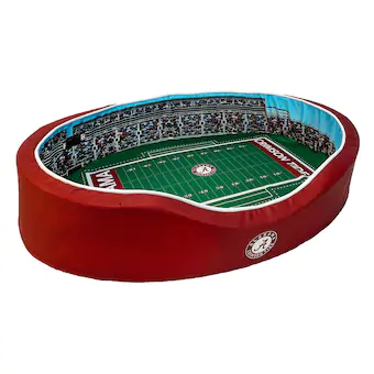 Alabama Crimson Tide 34 x 22 x 7 Medium Stadium Oval Pet Bed